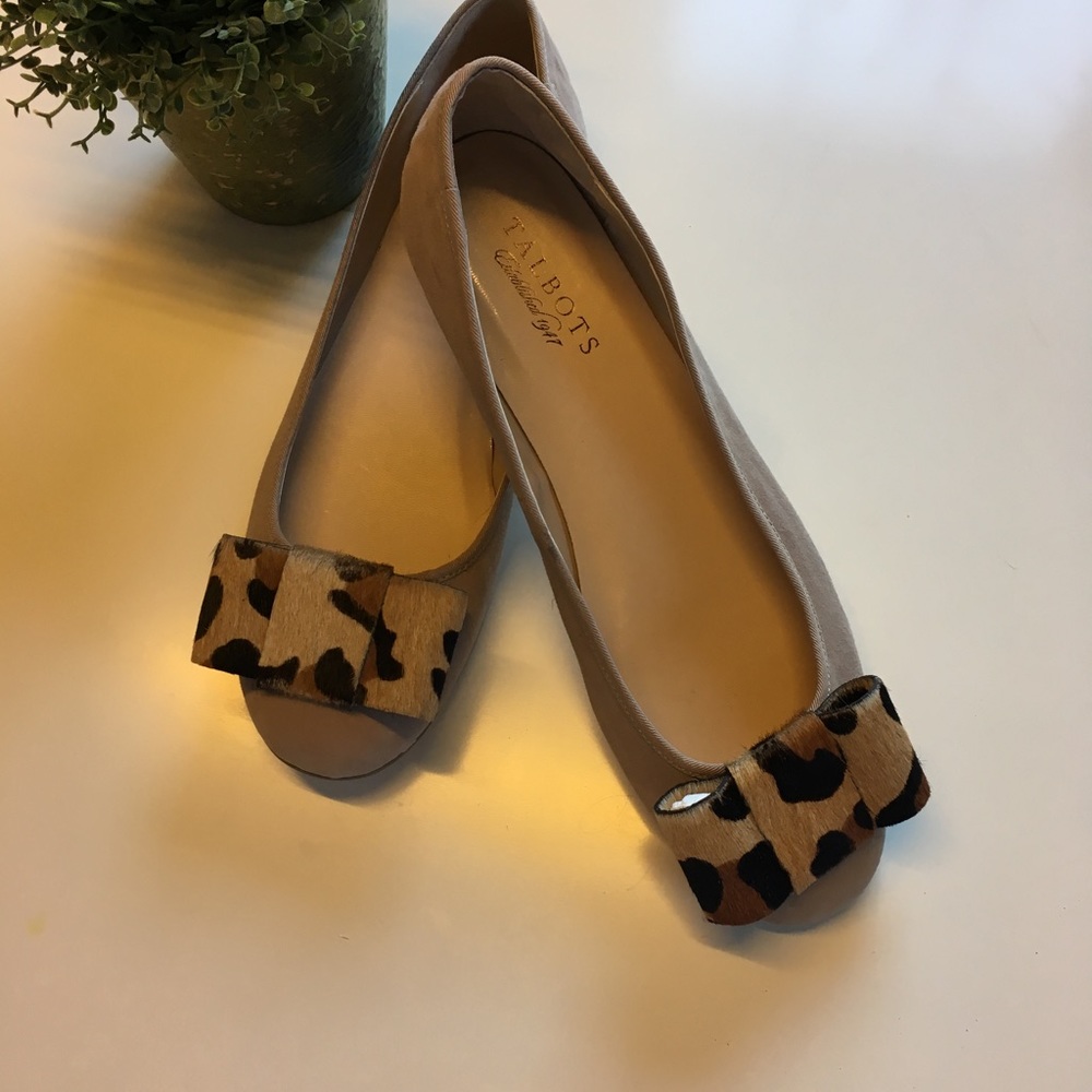 🎀Talbots suede bow flats 🎀